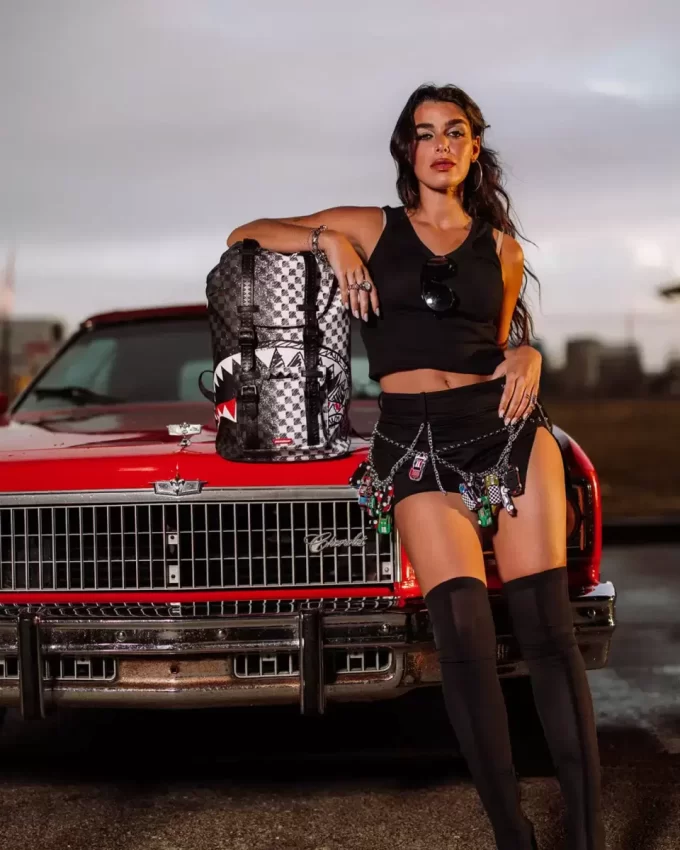 SCRIBBLE DRIBBLE CHECK HILLS BACKPACK SCRIBBLE DRIBBLE CHECK HILLS BACKPACK