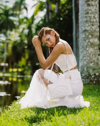 SECRET LIFE OF PEARLS CROSSOVER CLUTCH