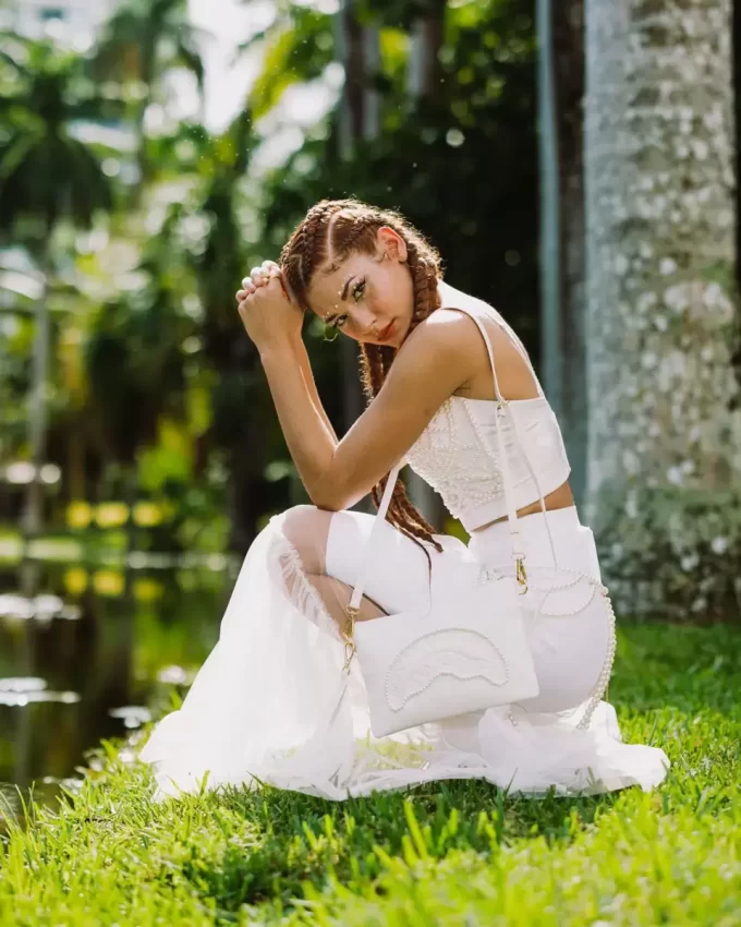 SECRET LIFE OF PEARLS CROSSOVER CLUTCH