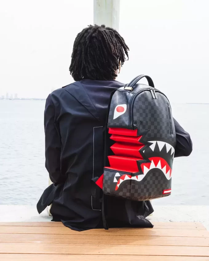 SHARK BITE SHARKS IN PARIS GRAY BACKPACK (DLXV) SHARK BITE SHARKS IN PARIS GRAY BACKPACK (DLXV)
