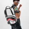 SHARK CENTRAL SPLIT BACKPACK BLK/WHT (DLXV) SHARK CENTRAL SPLIT BACKPACK BLK/WHT (DLXV)