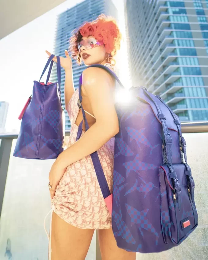 SHARK CHECK (BLUE) HILLS BACKPACK SHARK CHECK (BLUE) HILLS BACKPACK