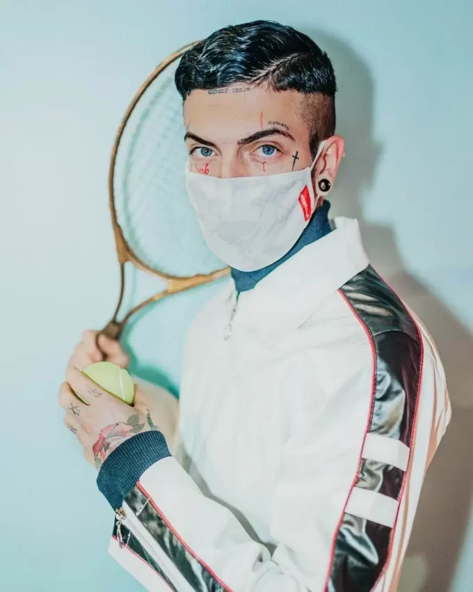 SHARK CHECK (WHITE) FACE MASK SHARK CHECK (WHITE) FACE MASK