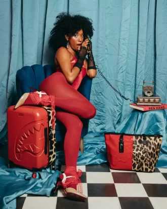 SHARK MILES PER HOUR SHARKITECTURE CARRY-ON LUGGAGE