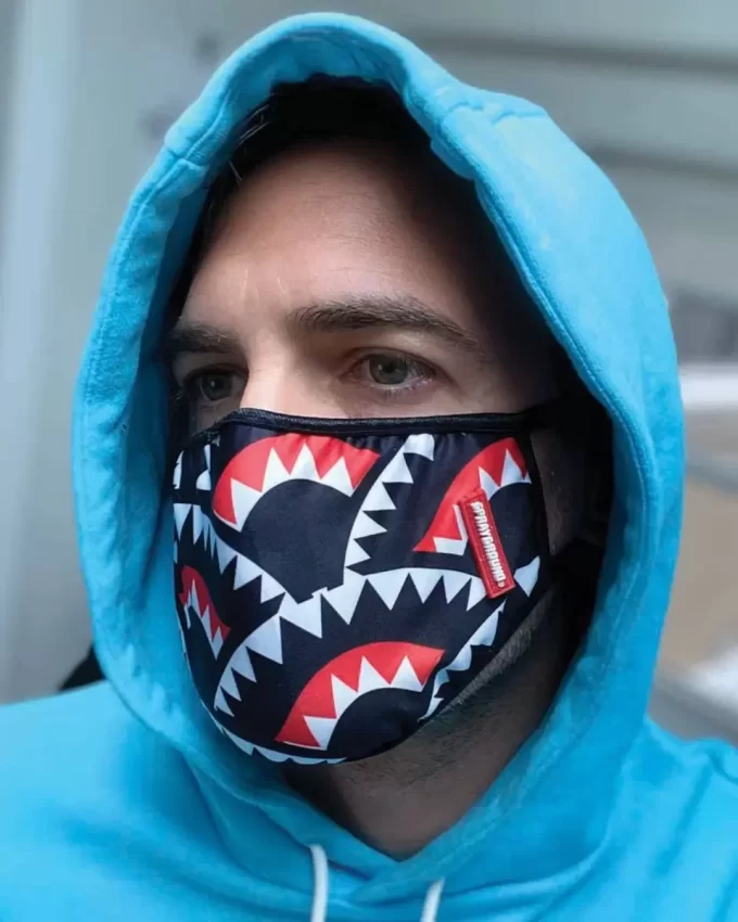 SHARKMOUTH PATTERN MASK (CLASSIC FIT) SHARKMOUTH PATTERN MASK (CLASSIC FIT)