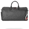 SHARKS IN PARIS (BLACK CHECKERED EDITION) DUFFLE