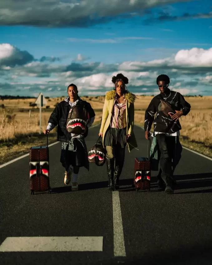 SHARKS IN PARIS BLUR EFFECT WALLET