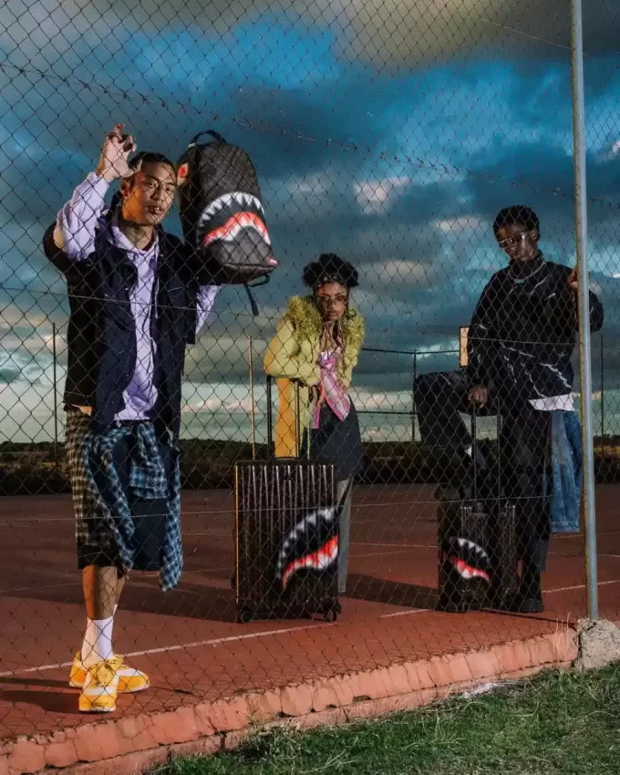 SHARKS IN PARIS BLUR EFFECT FULL SIZE LUGGAGE SHARKS IN PARIS BLUR EFFECT FULL SIZE LUGGAGE