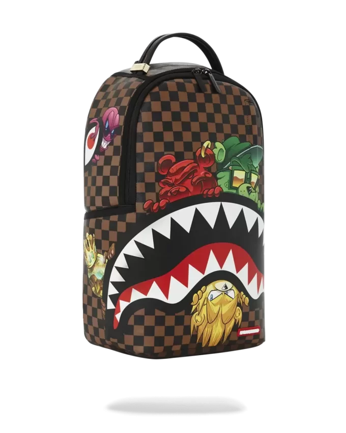 SHARKS IN PARIS CHARACTERS SNEAKIN BACKPACK (DLXV) SHARKS IN PARIS CHARACTERS SNEAKIN BACKPACK (DLXV)