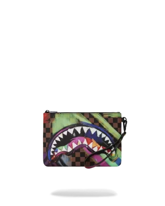 SHARKS IN PARIS CITY STREAKS CROSSOVER CLUTCH