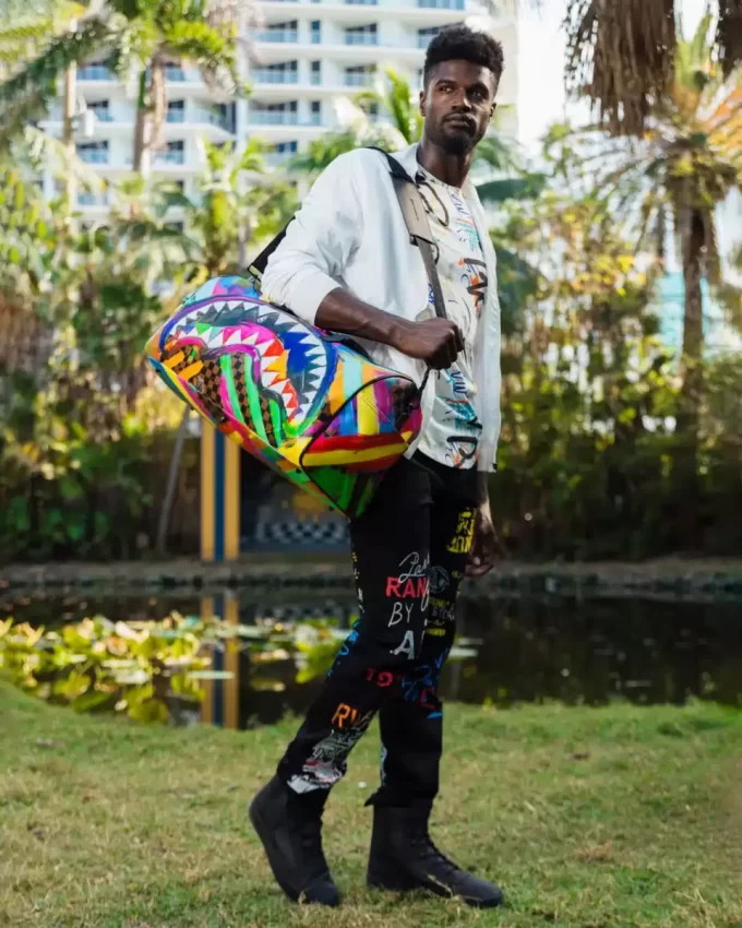 SHARKS IN PARIS CITY STREAKS DUFFLE SHARKS IN PARIS CITY STREAKS DUFFLE