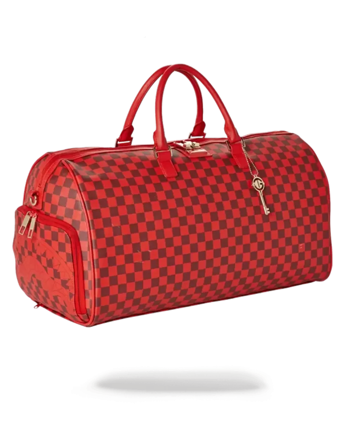 SHARKS IN PARIS DUFFLE (RED CHECKERED EDITION)