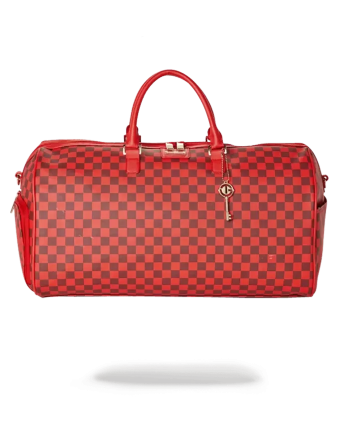 SHARKS IN PARIS DUFFLE (RED CHECKERED EDITION)