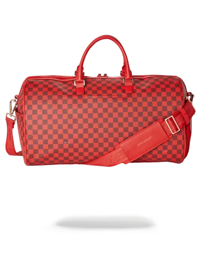 SHARKS IN PARIS DUFFLE (RED CHECKERED EDITION)