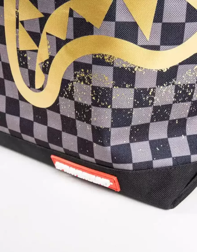 SHARKS IN PARIS GOLD STENCIL TOTE SHARKS IN PARIS GOLD STENCIL TOTE