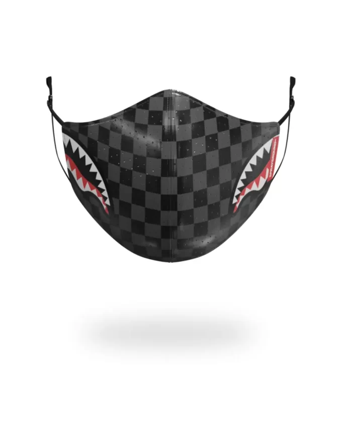 SHARKS IN PARIS (GRAY) VEGAN LEATHER FACE MASK SHARKS IN PARIS (GRAY) VEGAN LEATHER FACE MASK