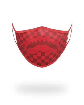 SHARKS IN PARIS (RED) FORM-FITTING MASK