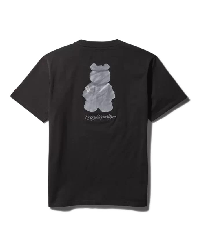 SHORT SLEEVE GRAPHIC MONEY BEAR T-SHIRT (BLACK)