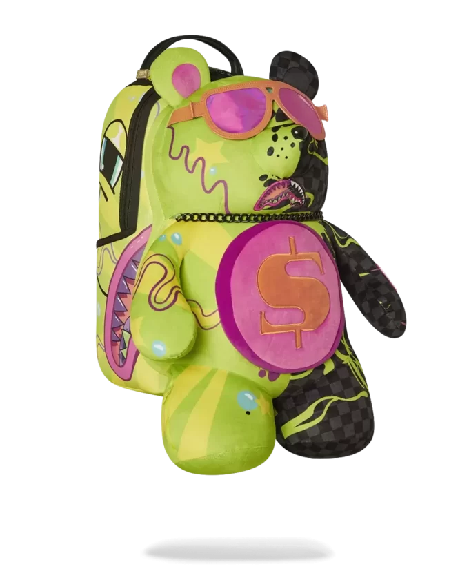 SLIME DIME MONEYBEAR TEDDYBEAR ON BACKPACK SLIME DIME MONEYBEAR TEDDYBEAR ON BACKPACK