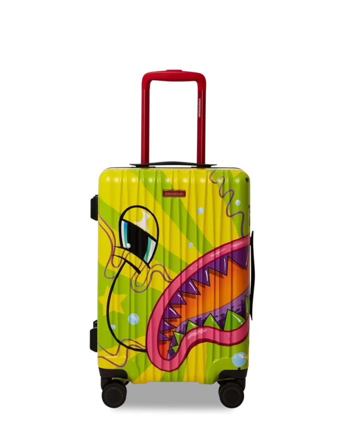 SLIME DIME SHARKNAUTICS HARDSHELL CARRY-ON LUGGAGE SLIME DIME SHARKNAUTICS HARDSHELL CARRY-ON LUGGAGE