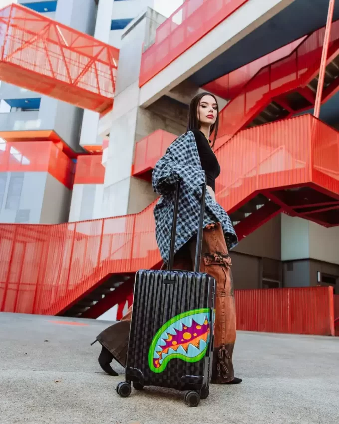 SLIME TAKEOVER HARD SHELL CARRY-ON LUGGAGE SLIME TAKEOVER HARD SHELL CARRY-ON LUGGAGE