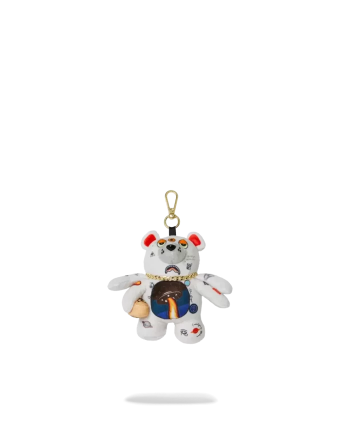 SPACED OUT BEAR KEYCHAIN