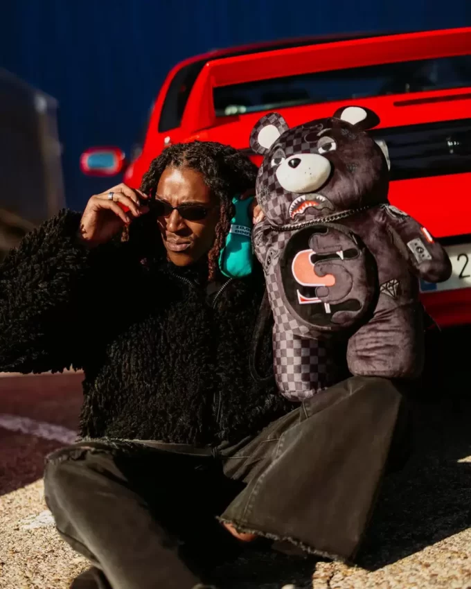 SPEED SHARK SIDE SWIPE MONEYBEAR TEDDY BEAR BACKPACK SPEED SHARK SIDE SWIPE MONEYBEAR TEDDY BEAR BACKPACK