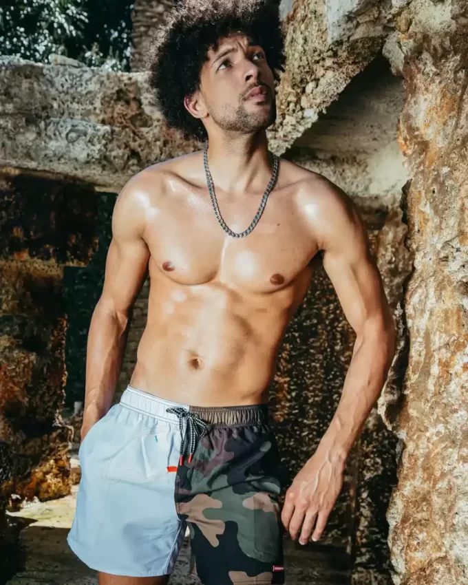 SPLIT BITE CAMO SHOTO SWIM TRUNKS SPLIT BITE CAMO SHOTO SWIM TRUNKS