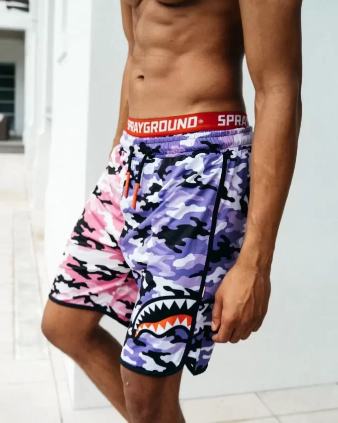 SPLIT CAMO CORTO SWIM TRUNKS SPLIT CAMO CORTO SWIM TRUNKS