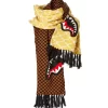 SPLIT CHECKERED SHARK SCARF SPLIT CHECKERED SHARK SCARF