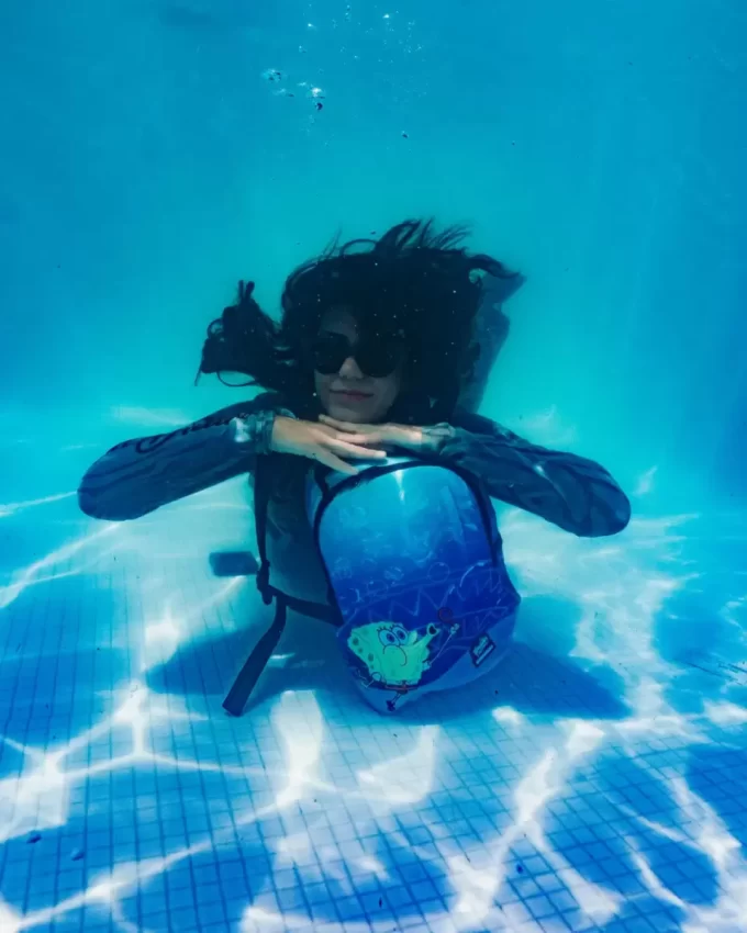 SPONGEBOB BLOWING BUBBLES DLXR MINI BACKPACK SPONGEBOB BLOWING BUBBLES DLXR MINI BACKPACK