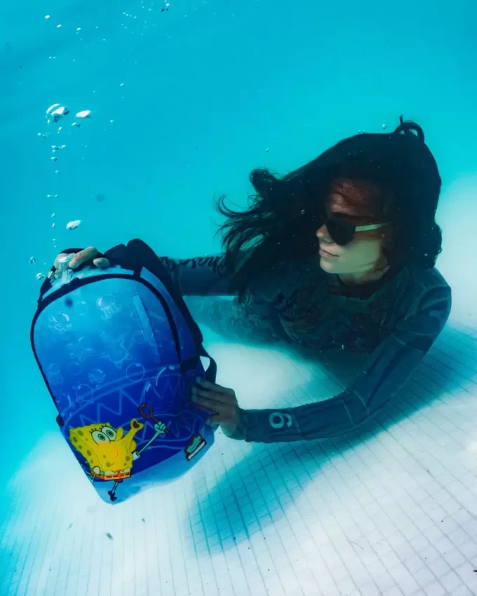 SPONGEBOB BLOWING BUBBLES DLXR MINI BACKPACK SPONGEBOB BLOWING BUBBLES DLXR MINI BACKPACK