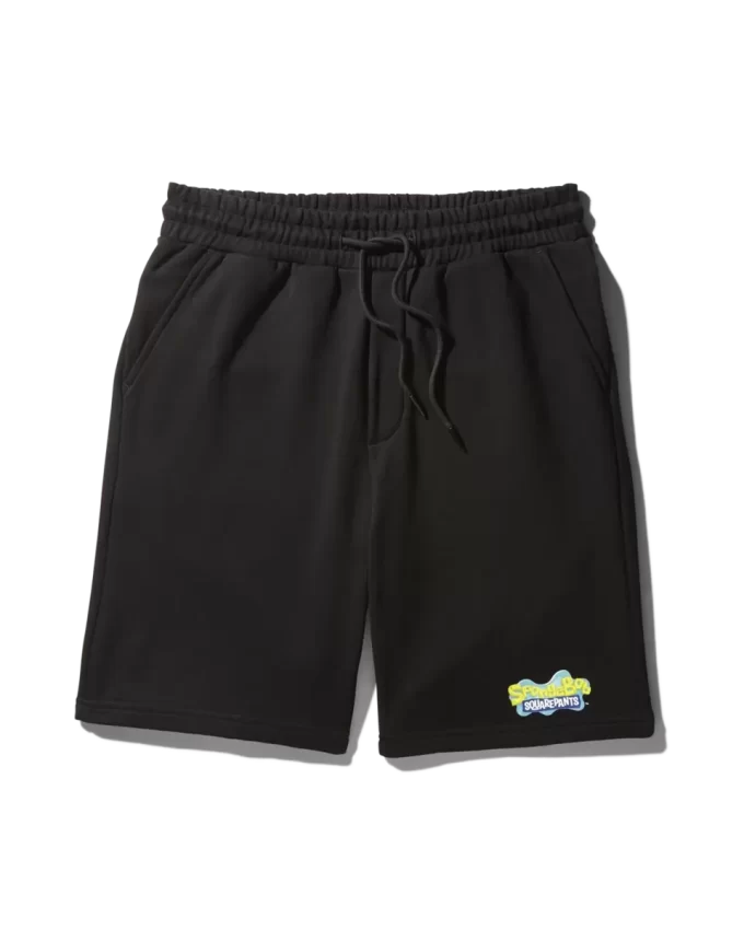 SPONGEBOB KNIT SHORTS (BLACK)