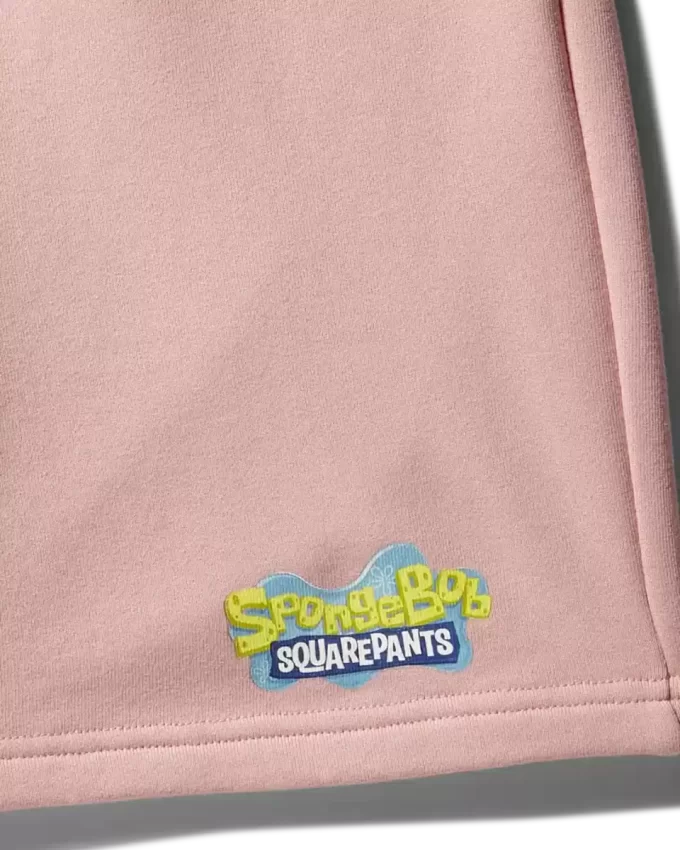 SPONGEBOB KNIT SHORTS (PINK)