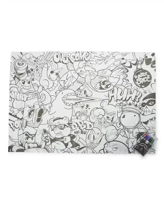 SPRAYGROUND HUGE COLORING POSTER 39″x27″ & MARKERS INCLUDED SPRAYGROUND HUGE COLORING POSTER 39″x27″ & MARKERS INCLUDED