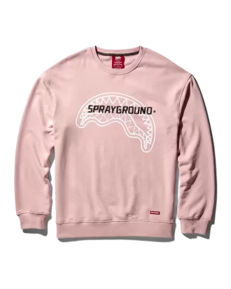 SPRAYGROUND PULLOVER CREW NECK SWEATSHIRT (PINK)