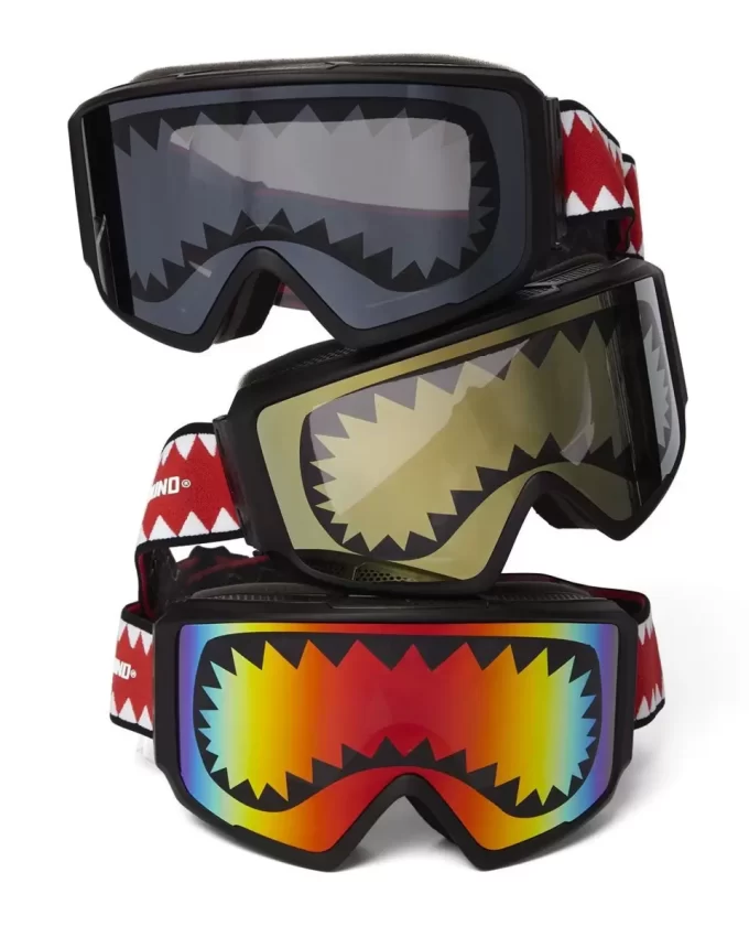 SPRAYGROUND SHARK GOGGLES WITH 3 INTERCHANGEABLE LENS SPRAYGROUND SHARK GOGGLES WITH 3 INTERCHANGEABLE LENS