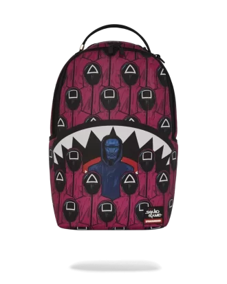 SQUID GAME COLLAB FRONT MAN & PINK GUARD SHARKS BACKPACK