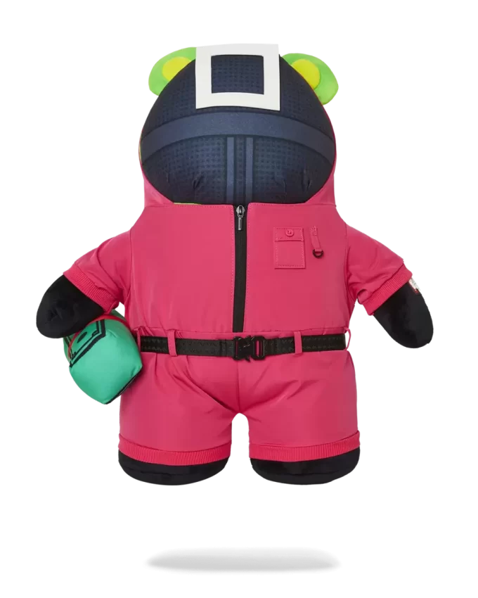 SQUID GAME COLLAB PINK SOLDIERS BEAR BACKPACK SQUID GAME COLLAB PINK SOLDIERS BEAR BACKPACK