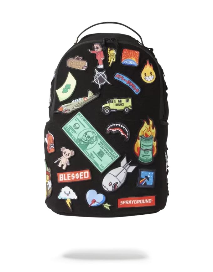 THE 32 REMOVABLE PATCHES VELCRO BACKPACK THE 32 REMOVABLE PATCHES VELCRO BACKPACK