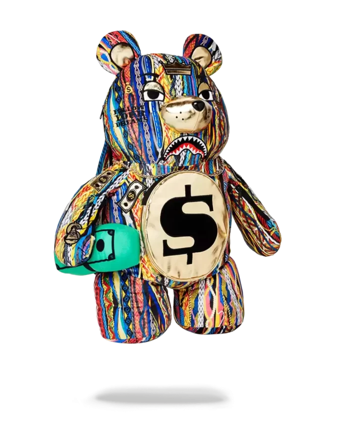 THE GOLDEN AGE MONEYBEAR TEDDYBEAR BACKPACK THE GOLDEN AGE MONEYBEAR TEDDYBEAR BACKPACK