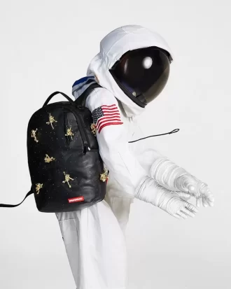 THE LOST IN SPACE BACKPACK (10 3D GOLD METAL ASTRONAUTS)