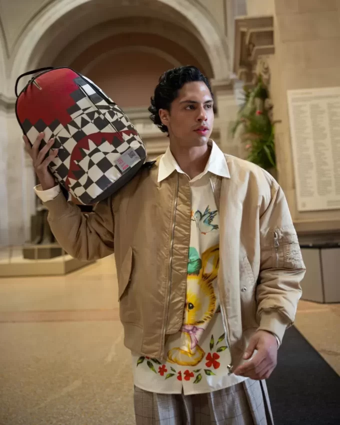 THE MET INCA CHECKERBOARD BACKPACK THE MET INCA CHECKERBOARD BACKPACK