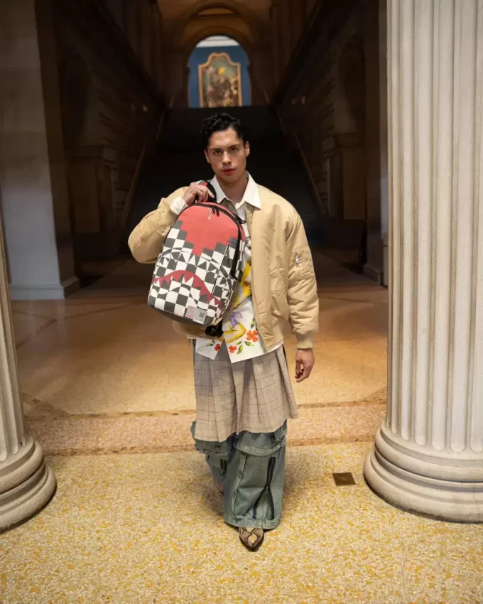 THE MET INCA CHECKERBOARD BACKPACK THE MET INCA CHECKERBOARD BACKPACK