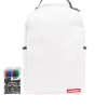 THE SPRAYGROUND DIY WHITE BACKPACK (VEGAN LEATHER & INNER MONEY LINING) & MARKERS INCLUDED THE SPRAYGROUND DIY WHITE BACKPACK (VEGAN LEATHER & INNER MONEY LINING) & MARKERS INCLUDED