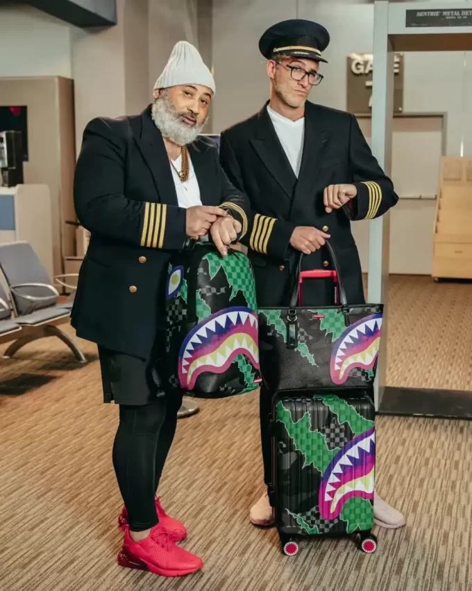 THE WILD ONE SHARKNAUTICS HARDSHELL CARRY-ON LUGGAGE THE WILD ONE SHARKNAUTICS HARDSHELL CARRY-ON LUGGAGE