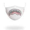 TRINITY DIAMOND SHARK (WHT) POLYESTER FACE MASK TRINITY DIAMOND SHARK (WHT) POLYESTER FACE MASK