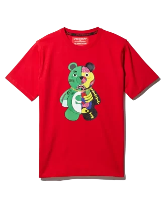 YOUTH ANATOMY BEAR T-SHIRT RED
