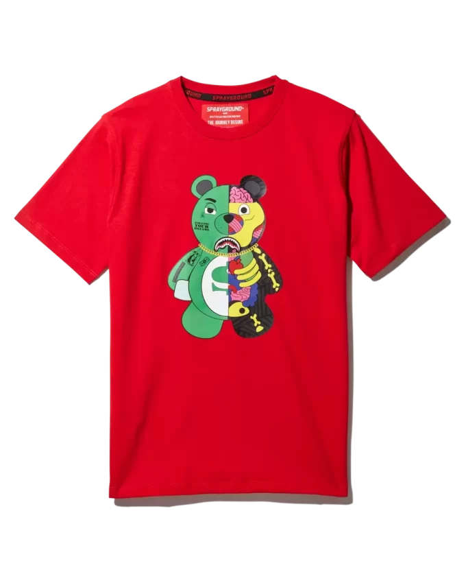 YOUTH ANATOMY BEAR T-SHIRT RED