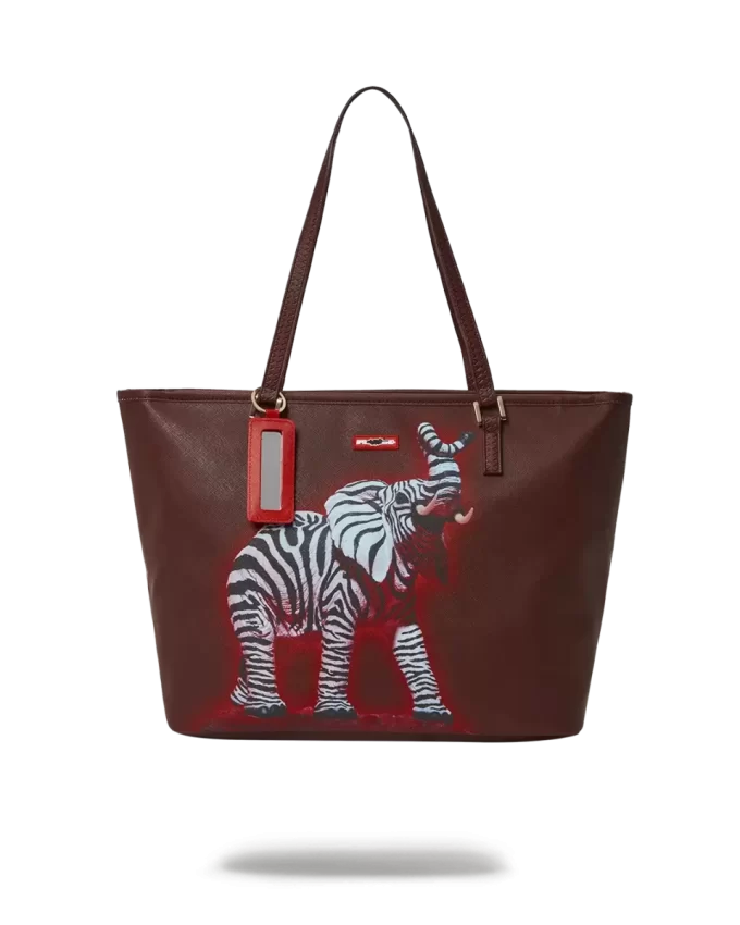 ZEBRA ELEPHANT RON ENGLISH COLLAB TOTE ZEBRA ELEPHANT RON ENGLISH COLLAB TOTE